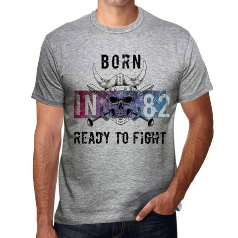 82 Ready to Fight Men's T-shirt Grey Birthday Gift