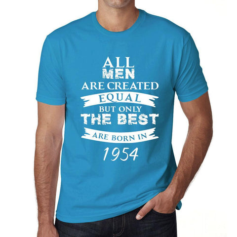1954, Only the Best are Born in 1954 Men's T-shirt Blue Birthday Gift 00511