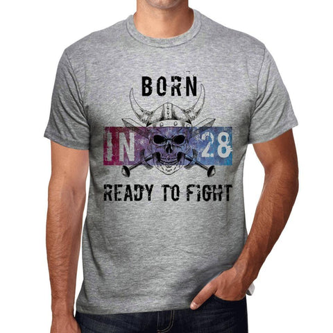 28 Ready to Fight Men's T-shirt Grey Birthday Gift