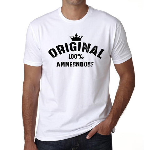 ammerndorf, 100% German city white, Men's Short Sleeve Rounded Neck T-shirt