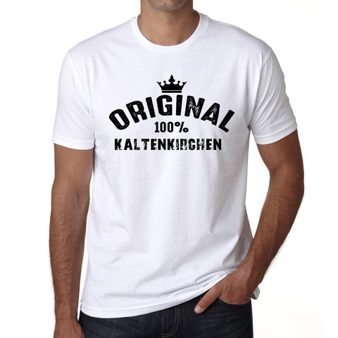 kaltenkirchen, 100% German city white, Men's Short Sleeve Rounded Neck T-shirt