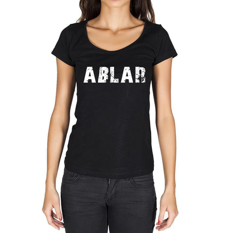 aßlar, German Cities Black, Women's Short Sleeve Rounded Neck T-shirt