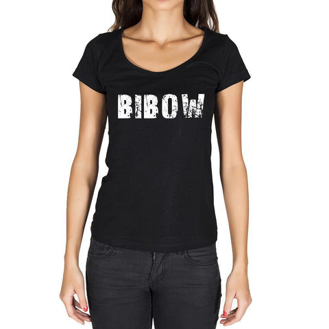 bibow, German Cities Black, Women's Short Sleeve Rounded Neck T-shirt