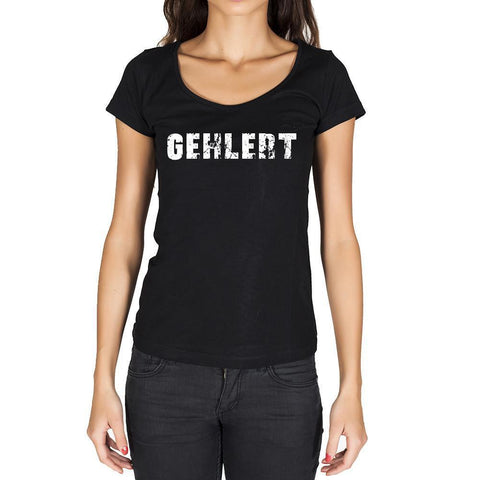 gehlert, German Cities Black, Women's Short Sleeve Rounded Neck T-shirt