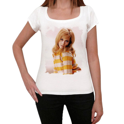 Jane Fonda Women's T-shirt White Birthday Gift 00514