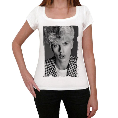 Lucky Blue Women's T-shirt White Birthday Gift 00514