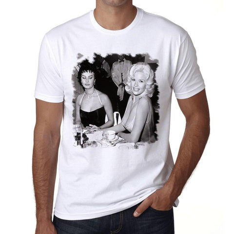 Sophia Loren Jayne Mausfield Men's T-shirt White Birthday Gift 00515