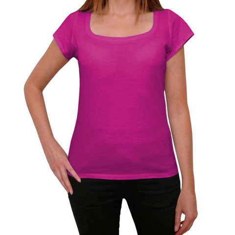 Pink Womens Plain T-Shirt Birthday Gift 00520