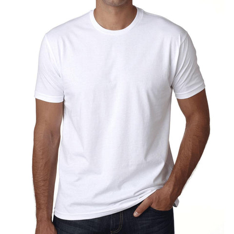 White Mens Plain T-Shirt Birthday Gift 00519